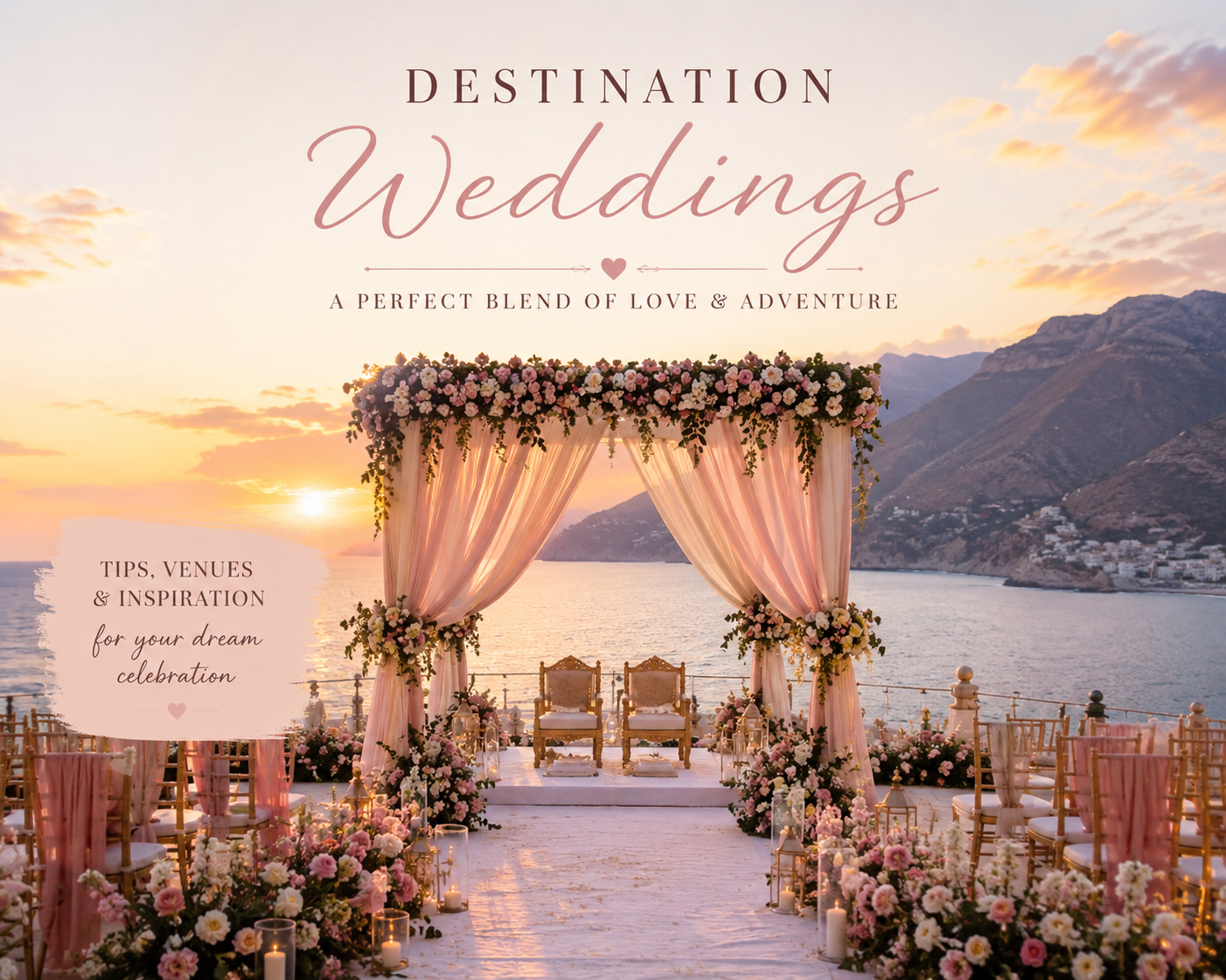 Destination wedding for with super view